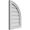 Ekena Millwork Quarter Round Top Right Surface Mount PVC Gable Vent w/ 2"W x 2"P Brickmould Sill Frame, 14"W x 22"H GVPQR14X2203SN - alternate 3